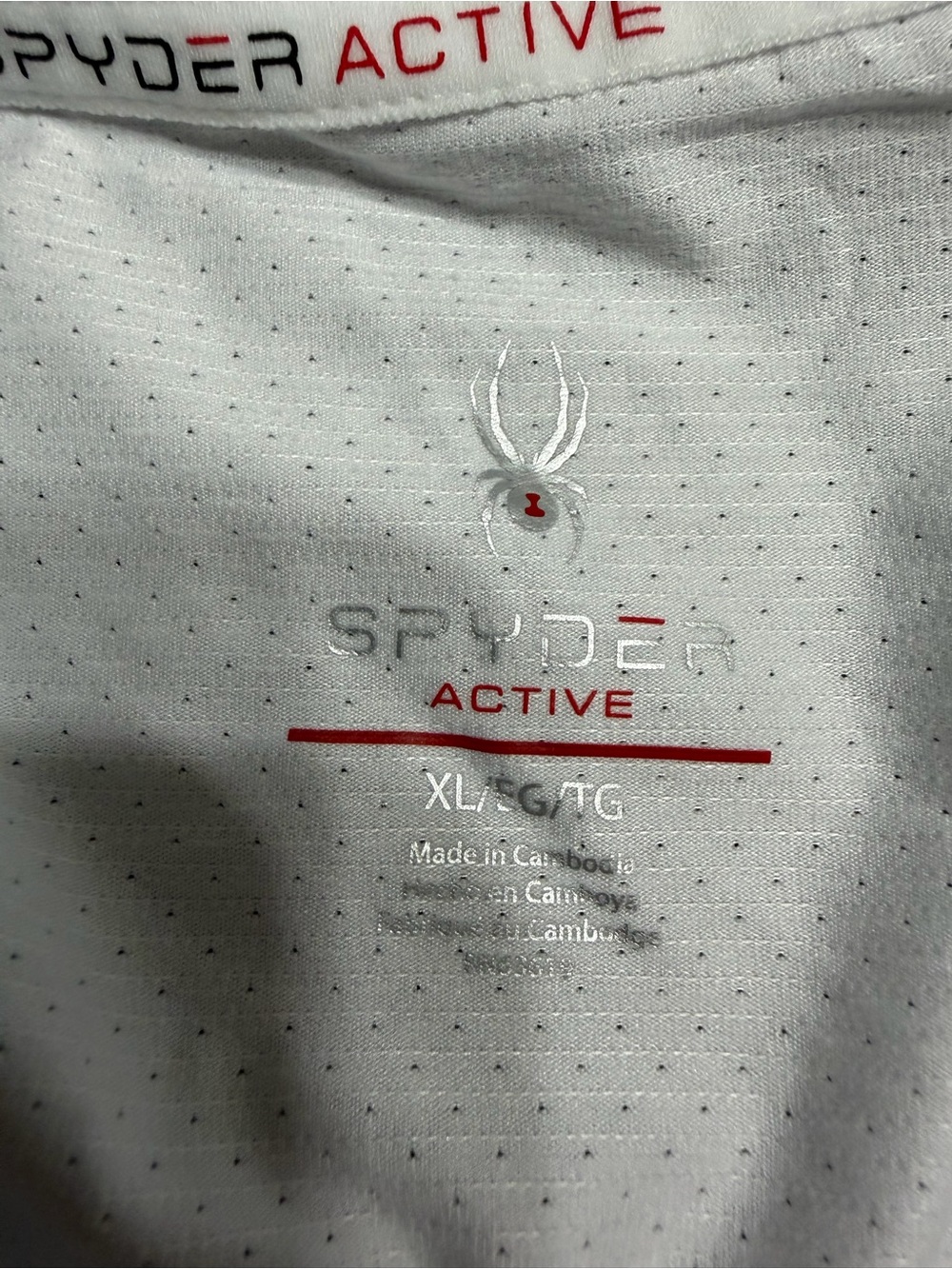 Spyder Active Women’s XL White Performance Athletic Shirt Short Sleeve NWT - Picture 7 of 8